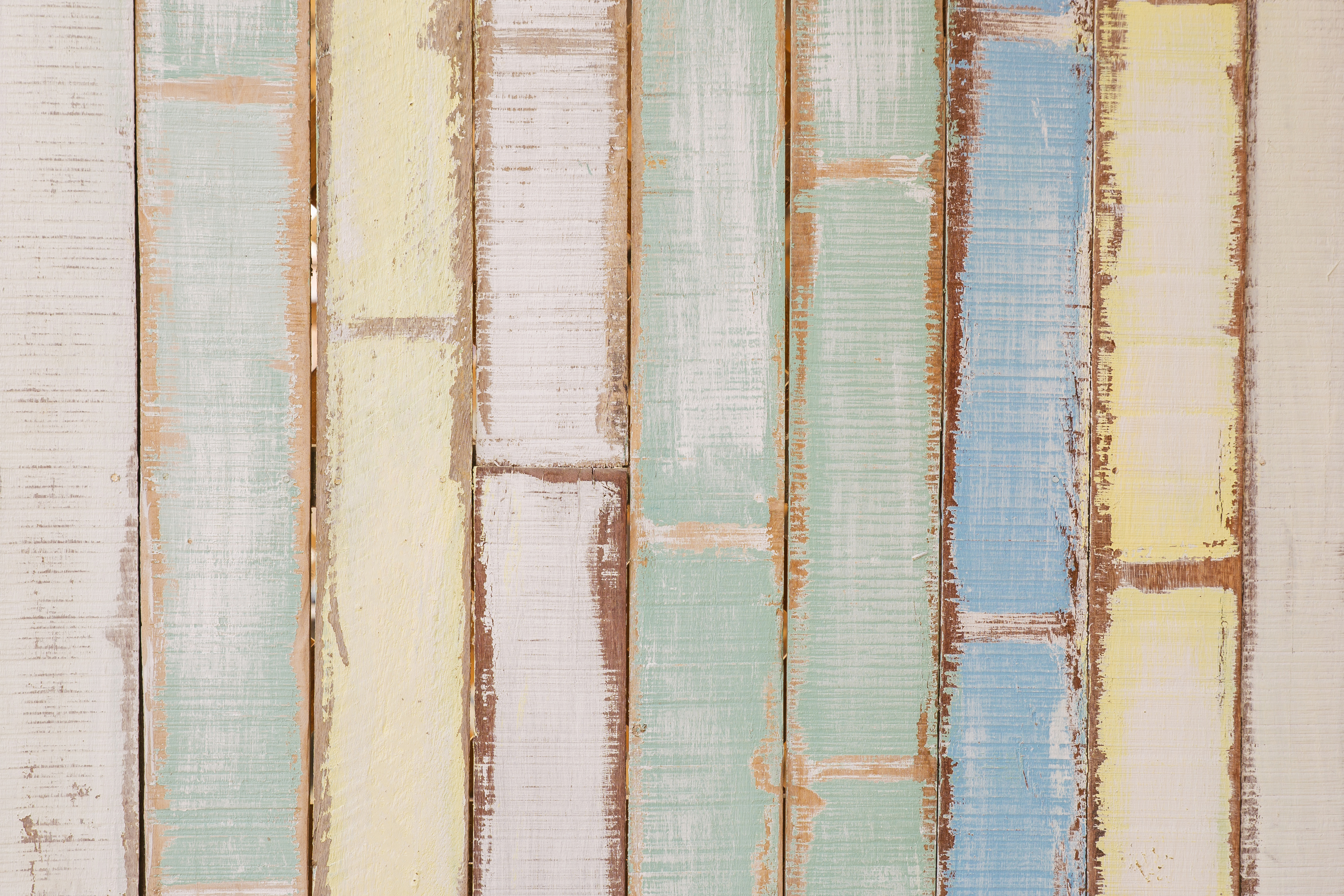 Yellow, Blue, and Green Wooden Wall Decor